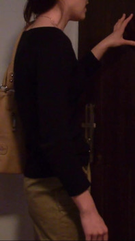 Skinny Teen with Glasses Full Bladder Desperation and Trying Pee on the Floor