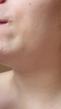 A Giantess Stepmom Traps Her Tiny Ex-husband in a Trap Made of Chewing Gum; She Chews, Blows Bubbles,