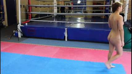 European Erotic Mixed Wrestling Club: Hot teen Lana in wrestling game with her partner