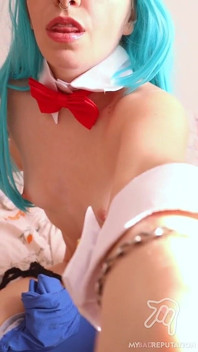 Bunnygirl Bulma Cosplay JOI. Anal Orgasm