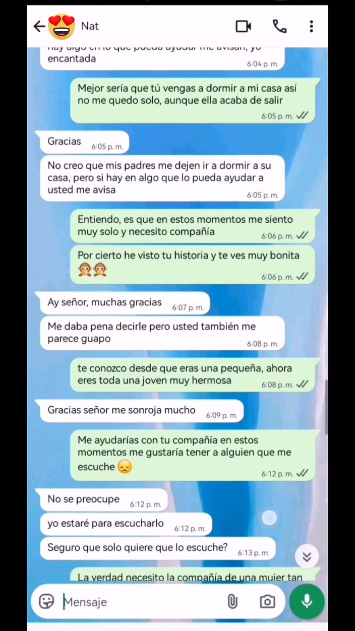 Natasha Caseros: Hete chat met de vriend van mijn stiefdochter