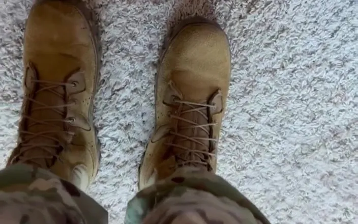 Gay Soldier Stuff: Soldier Jerks off in Tighty Whities and His Flight Suit