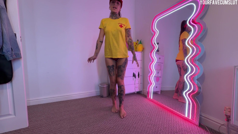 Yourfavecumslut: Kogut i piłka CBT lifeguard roleplay