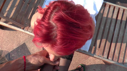 MyGonzoTV: myGonzo.tv - Kinky petite redhead teen girl gets fucked on a...