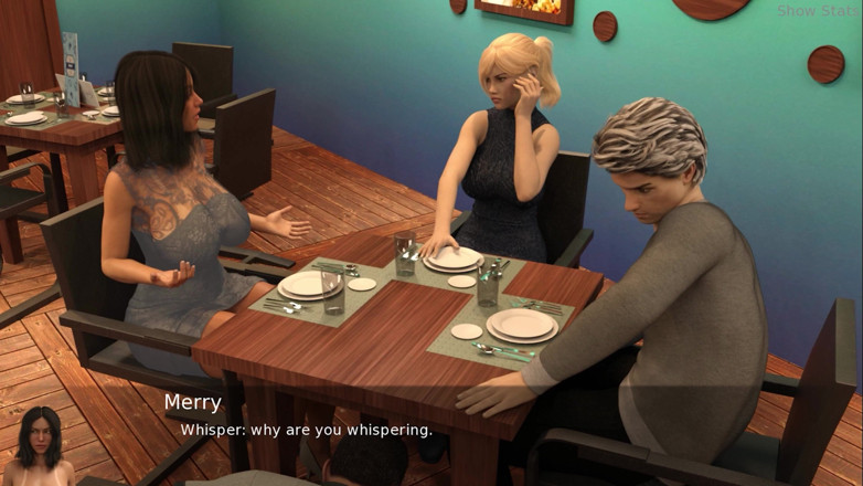 Porny Games: Project hot wife - Having a sexy dinner (39)