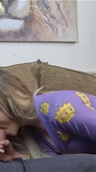 Sucking Step-daddy's Dick