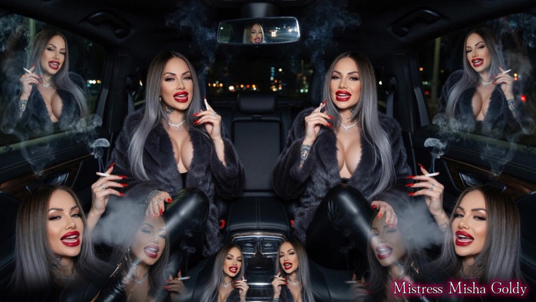 Goddess Misha Goldy: Твой Член Должен Быть На Моём Заднем Сиденье