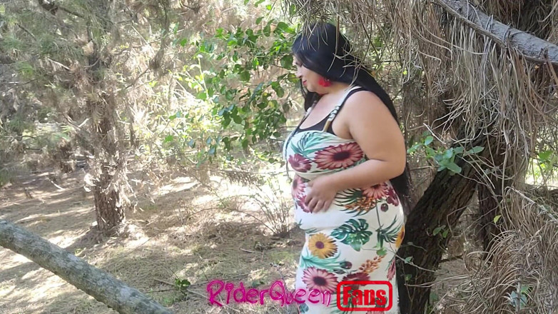 Only Riderqueen BBW Step Mom Latina Alone: Riderqueen Singur, în aer liber, videoclipuri pentru fani