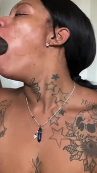 Sexy Ebony Gypsyish Sucking Big Black Cock! Full Video!