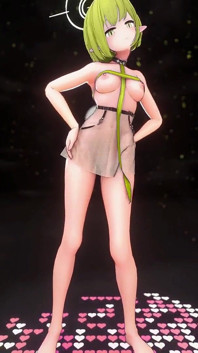 เอลฟ์ Aoi Oki Blue Archive เย็ดหื่นถอดเสื้อผ้าเต้นยั่ว Lupin 3P ครีมพายใน MMD 3D ผมบลอนด์ แก้สี Smixix