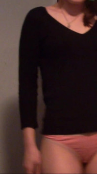 Skinny Teen Full Bladder Desperation Standing and Trying to Pee on the Floor