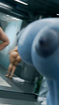 Caliente futa liara folla pelirroja femshep después de la ducha - 3 corridas 3d