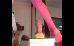 Marzia Anal in Pink Bodysuite
