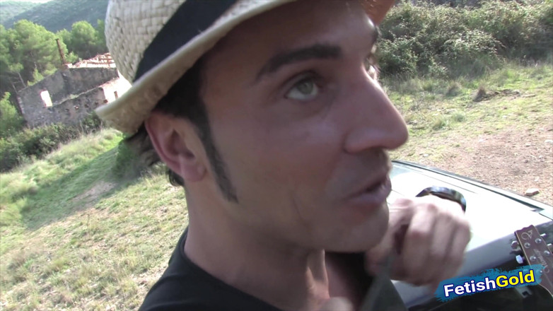 Fetish Gold: Busty young brunette gets her ass screwed outdoor in the...
