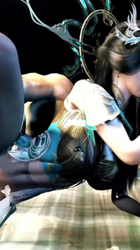 3D Cosplay Model Wearing Sexy Dress Have Gangbang Sex