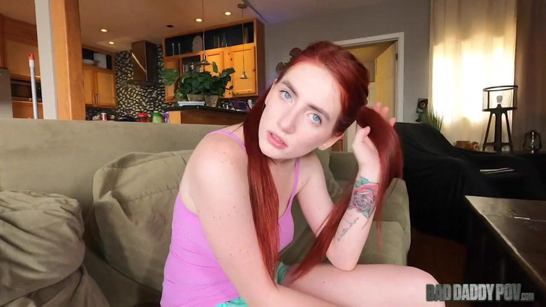 BadStepFamilyPov: Badfamilypov - Stepdaddy's Redhead Stepdaughter Teaches Him a Lesson in Love
