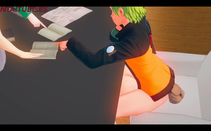 Yaoitube: Naruto hentai 3d - Naruto folla Sakura debajo de la mesa mientras...