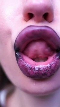 Get Lost in the Mesmerizing Gloss of My Phat, Gothic Lips as I Tease and Kiss You Into Submission