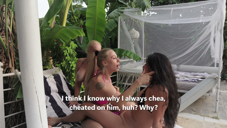 MinGalilea: Lesbians Double-penetrate Their Straight Friend, but She Can't Get Enough
