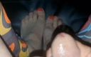 Lizzaal ZZ: Cuming All Over My Sexy Painted Toes and Feet
