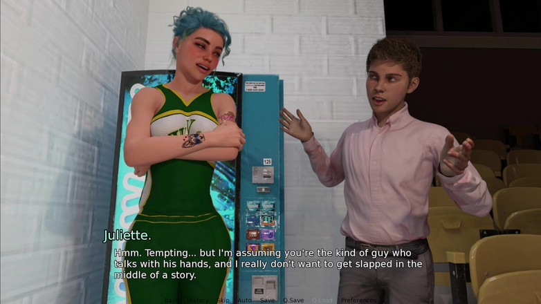 Maayon Plays: Réconforter une jolie fille inconnue près de vending Maching pendant...
