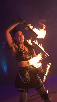 Fire Perfomance by Cara Croft