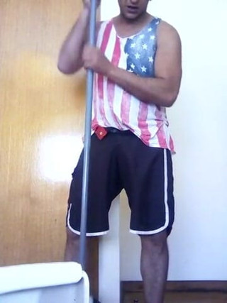 Boy top Amador: A young boy cleans the house very horny and with...