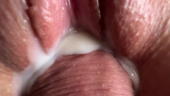 Mia Foster: Extremely close up fuck tight creamy pussy