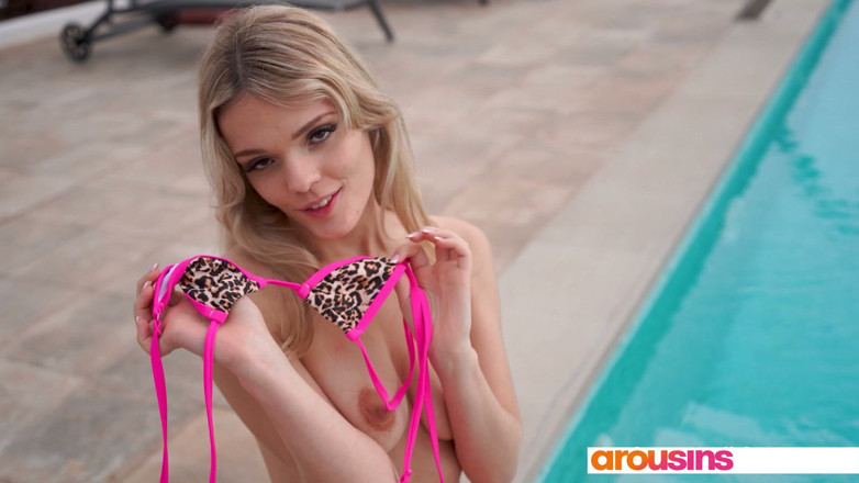 Arousins: French Teen Fucked in Pool on Vacation