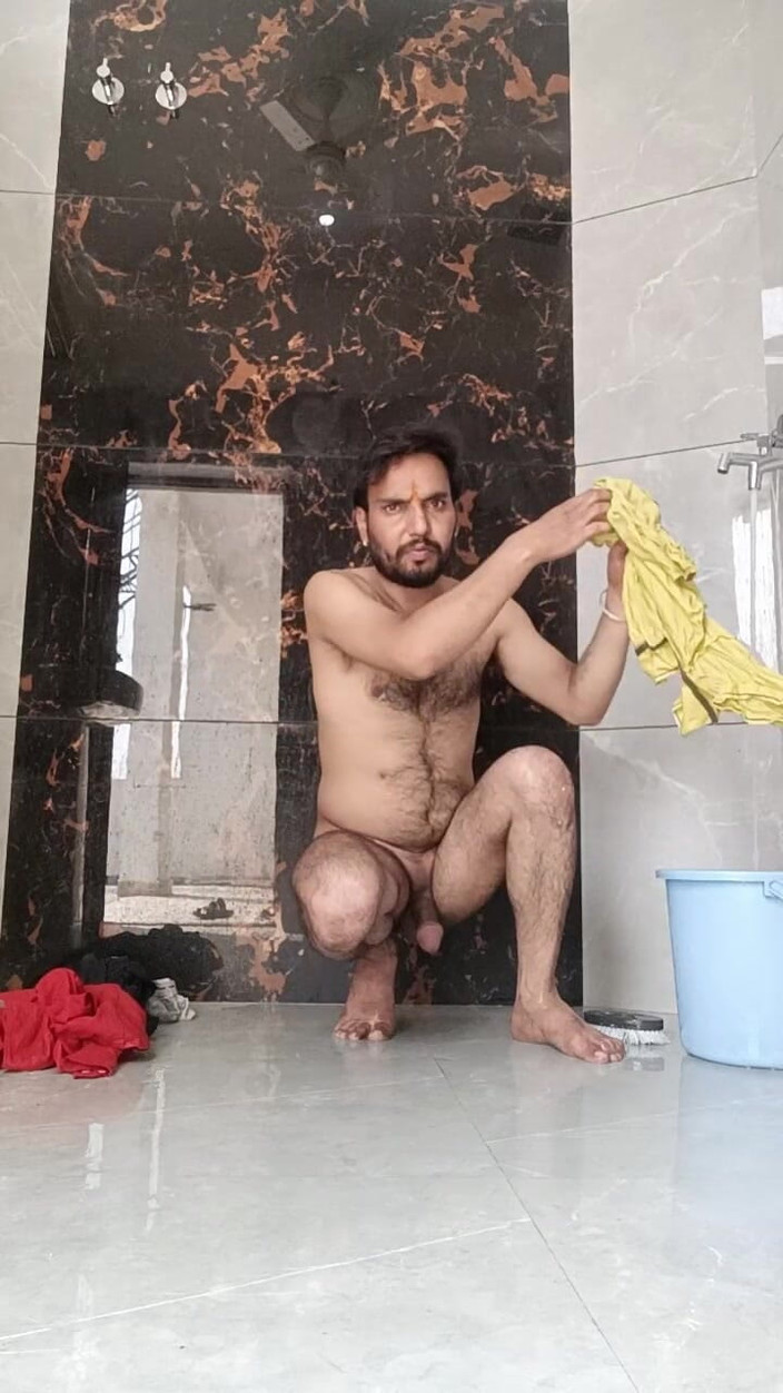 Rajasthani-old-lover: Desi Young Boy Enjoy Washing Stepfather Underwear and Enjoy Masterbation