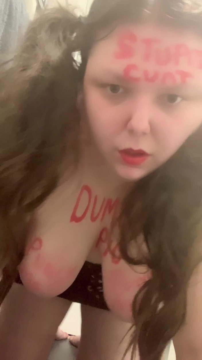 DegradedDolly: Shaking Udders Dumb Fat Pig Humiliation