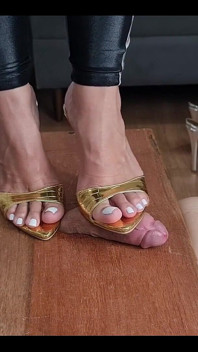 Sexy High heels Cock squeeze