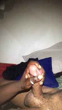 Black Girl Jerking White Cock Like a Gear Selector
