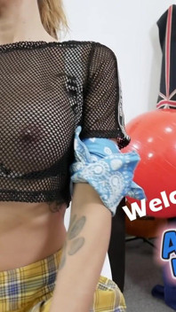 Pussy Perfection Shaved Cameltoe Big Tits Flat Belly Round Ass! Mini Skirt!