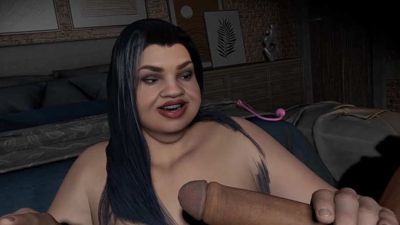 Wraith ward: En BDSM footjob och avsugning med en tjock BBW