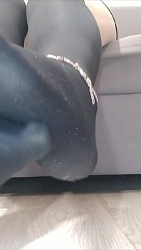 (89) Black High Socks Fetish2