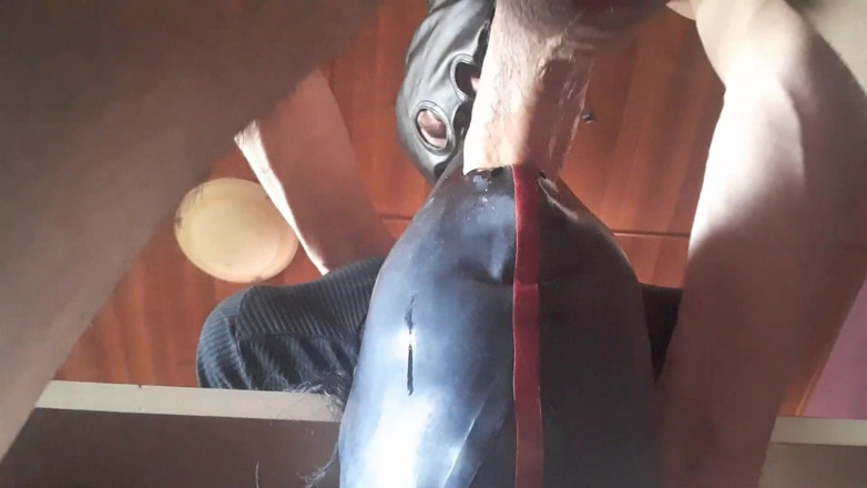LauraOnHeels: 17 minutes of hogtied extreme blowjob and deepthroat with massive...