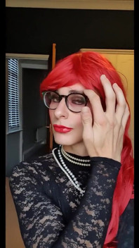 Teasing away in my tight lace dress
