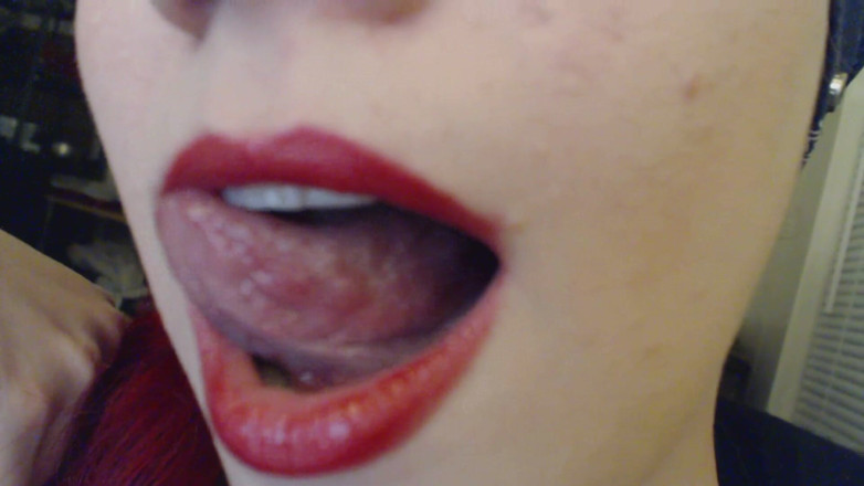 Scarlet Vixen: Dil gırtlağını dolduruyor ve ağız fetişi