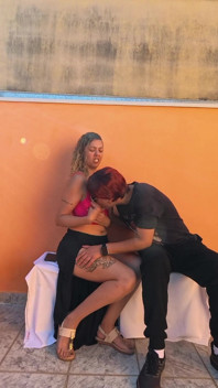 A Meeting Between a Slut and a Blind Man in the Square.