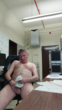 Cumming in the Office