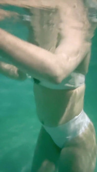 Sexy Girl Dancing Under the Water