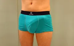 Young and Fat Monster Cock Gets Hard in Underpants and Squirts in Public
