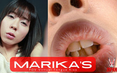 Japan Fetish Fusion: Bacio virtuale con la lingua con marika naruse