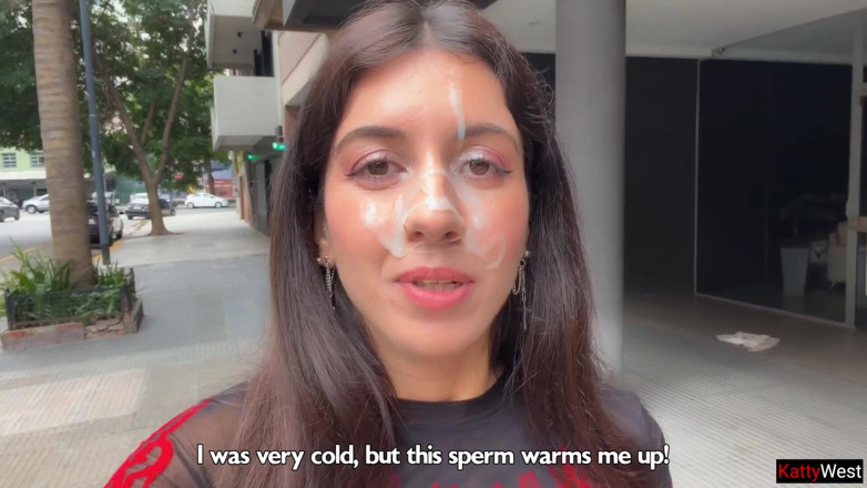 Katty West: Îmi place să merg, totul în spermă! Te rog, pe fața...
