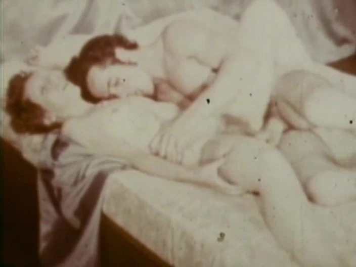 Vintage megastore: Short haired ginger enjoyed the moment