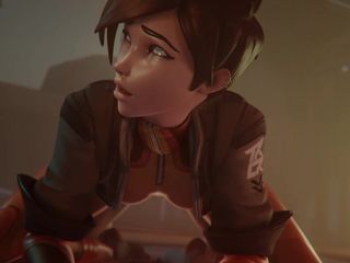 Jackhallowee: Compilație de animații de sex cu Tracer de la Overwatch