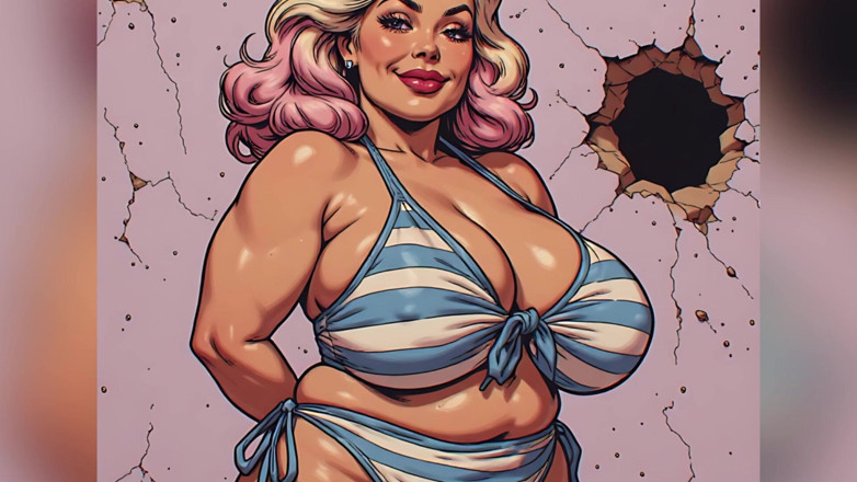 AI Porn: Art des beautés pulpeuses en bikini