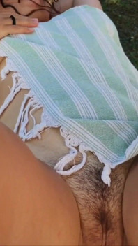 Hot Stepsister Expressiagirl Shows off Her Assets at a Public Waterpark and Gives Stepbrother a Blowjob There