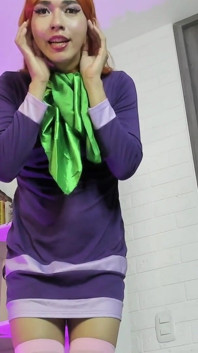 Giant Daphne Cosplay Havin Fun with Her Little Human Before Eat Him Taser
